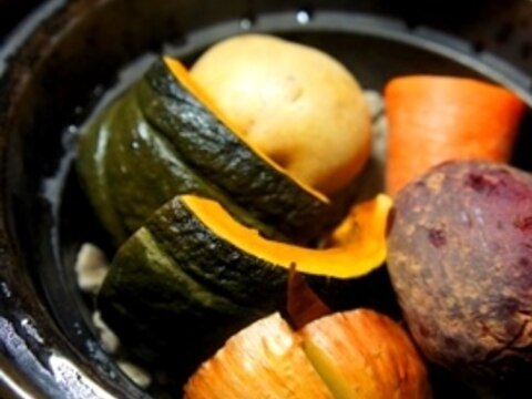 イージースモーカーで作る、石焼き野菜